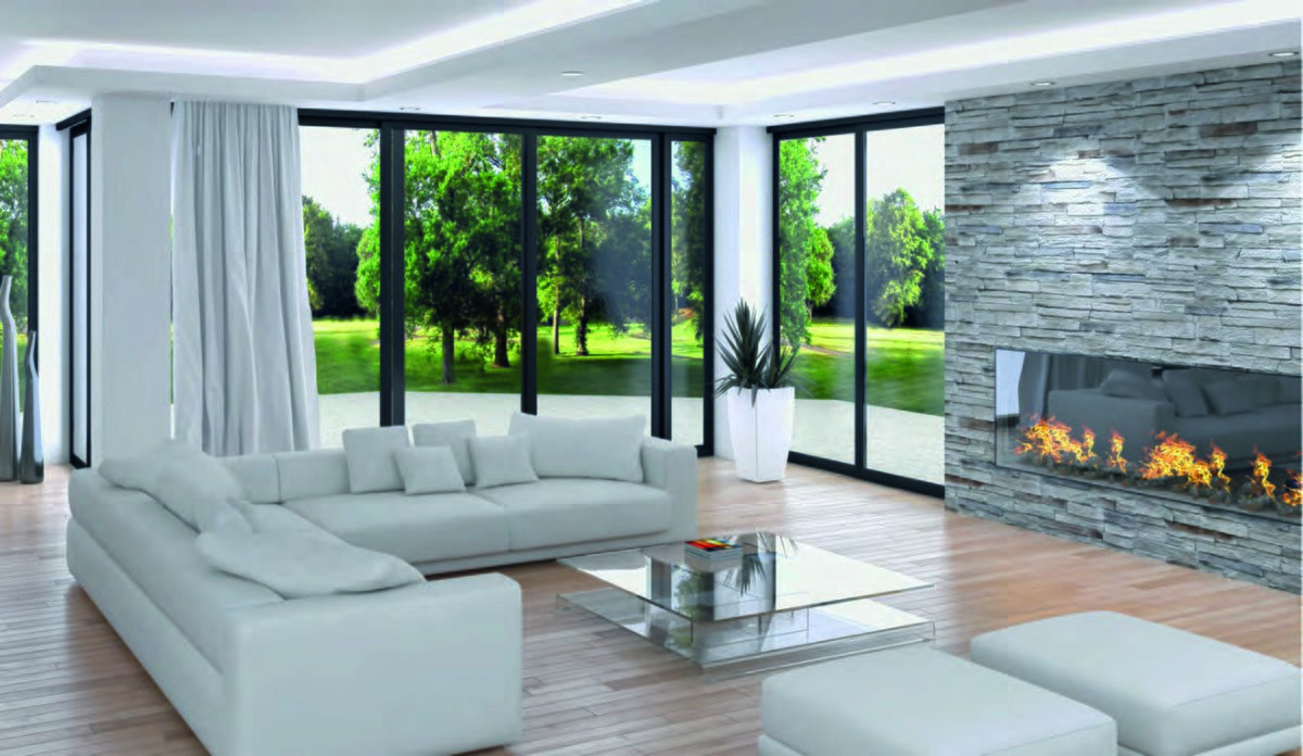 Moderne Aluminium-Kunststoff-Fenster