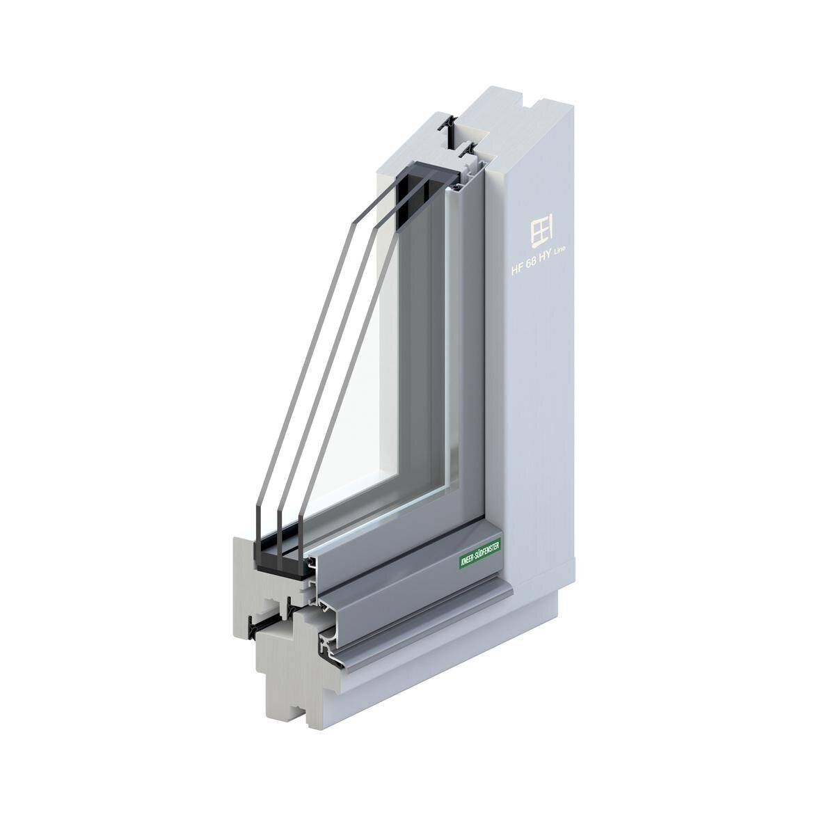 Musterecke der geradlinigen Holz-Hybrid-Variante Line