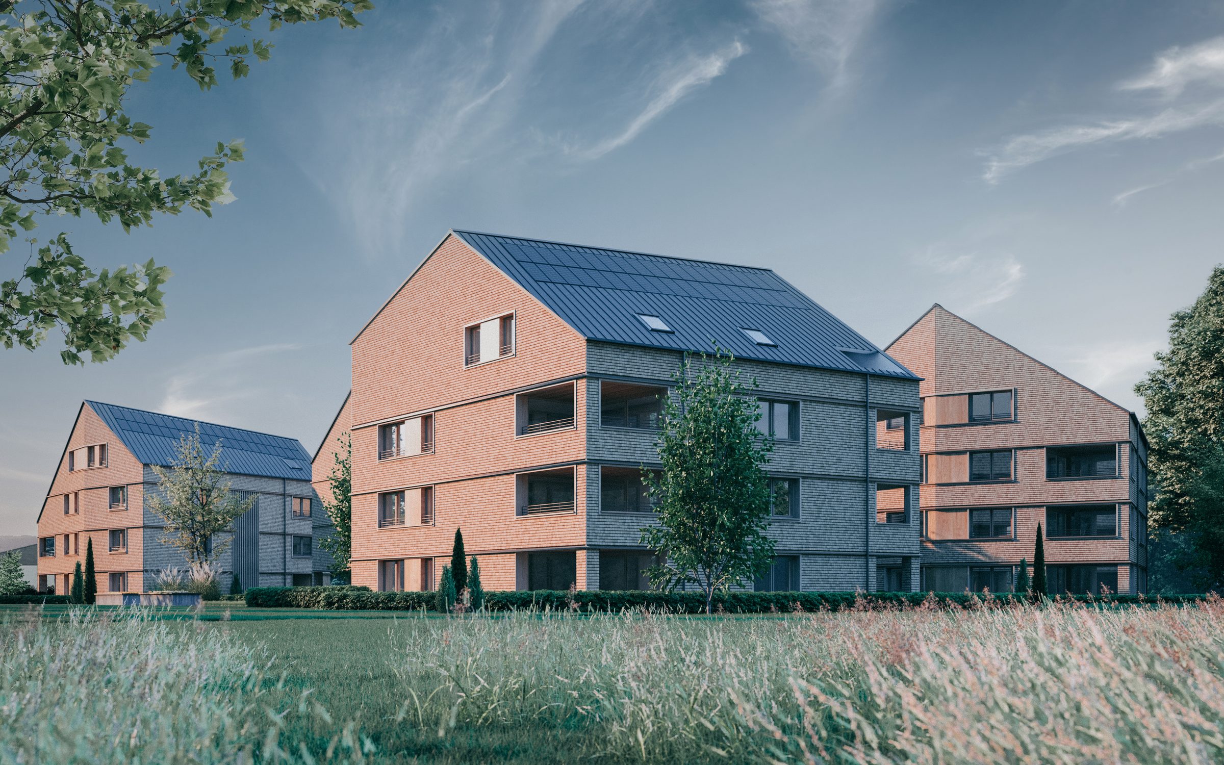 Modernes Zuhause mit Kneer-Südfenstern